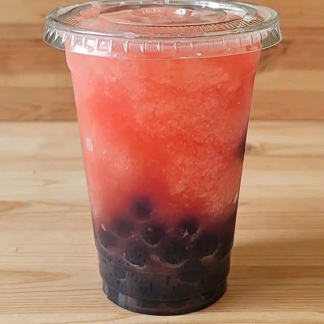 Strawberry Lemon Boba Tea.