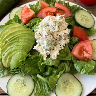 Chicken Salad Over Greens