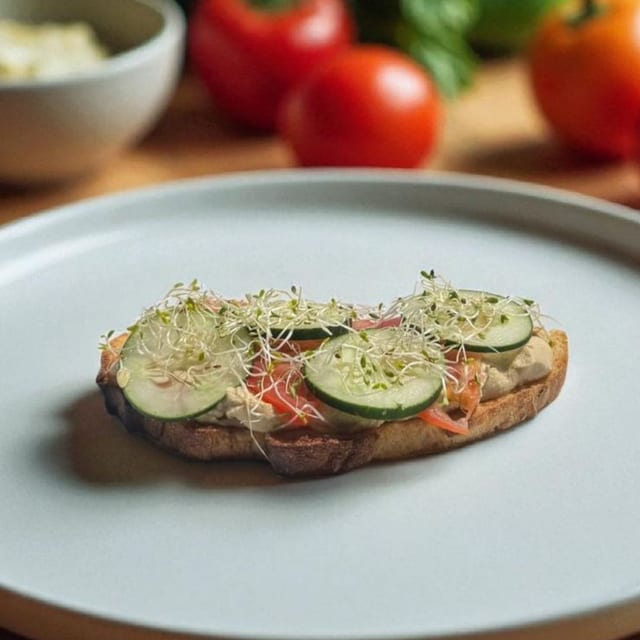 Hummus Toast.
