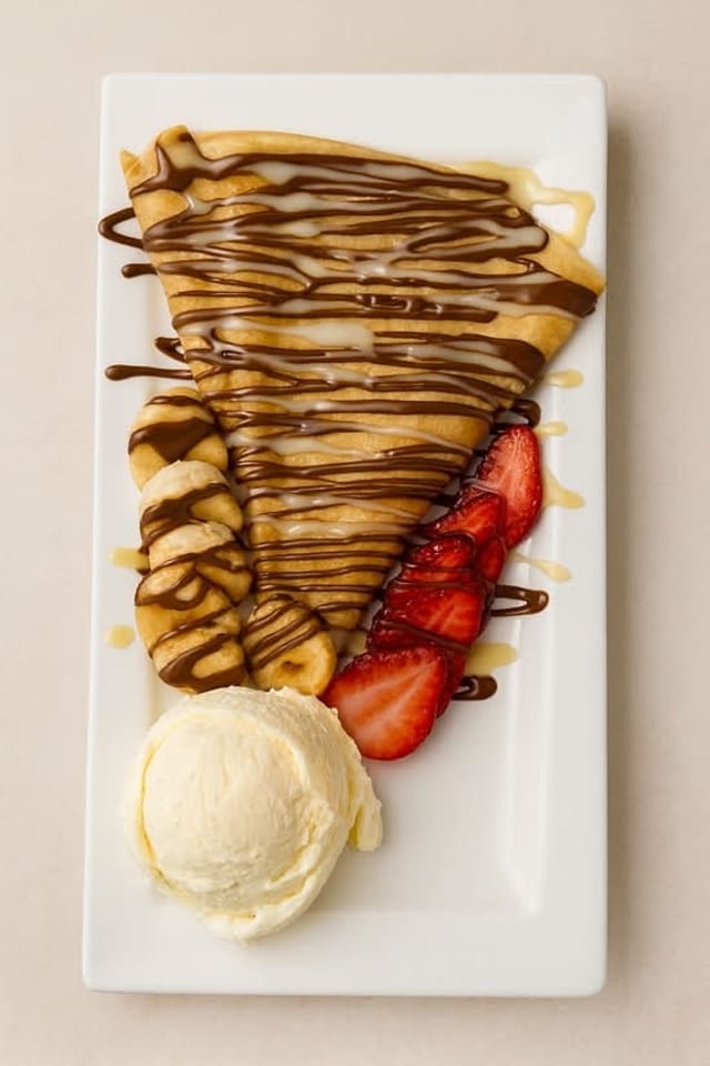 Strawberry Nutella Crepe.