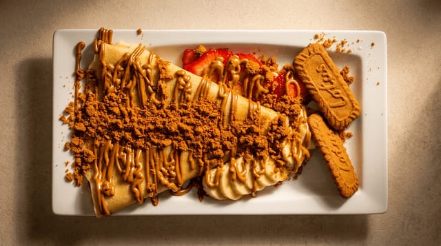 Cookie Butter Crepe.