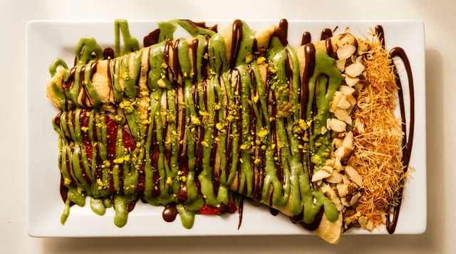 Dubai Chocolate Crepe.