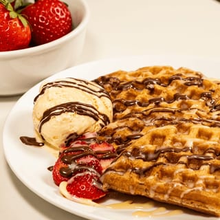 Strawberry Nutella Waffle